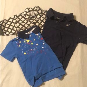 x3 boys polo shirts.